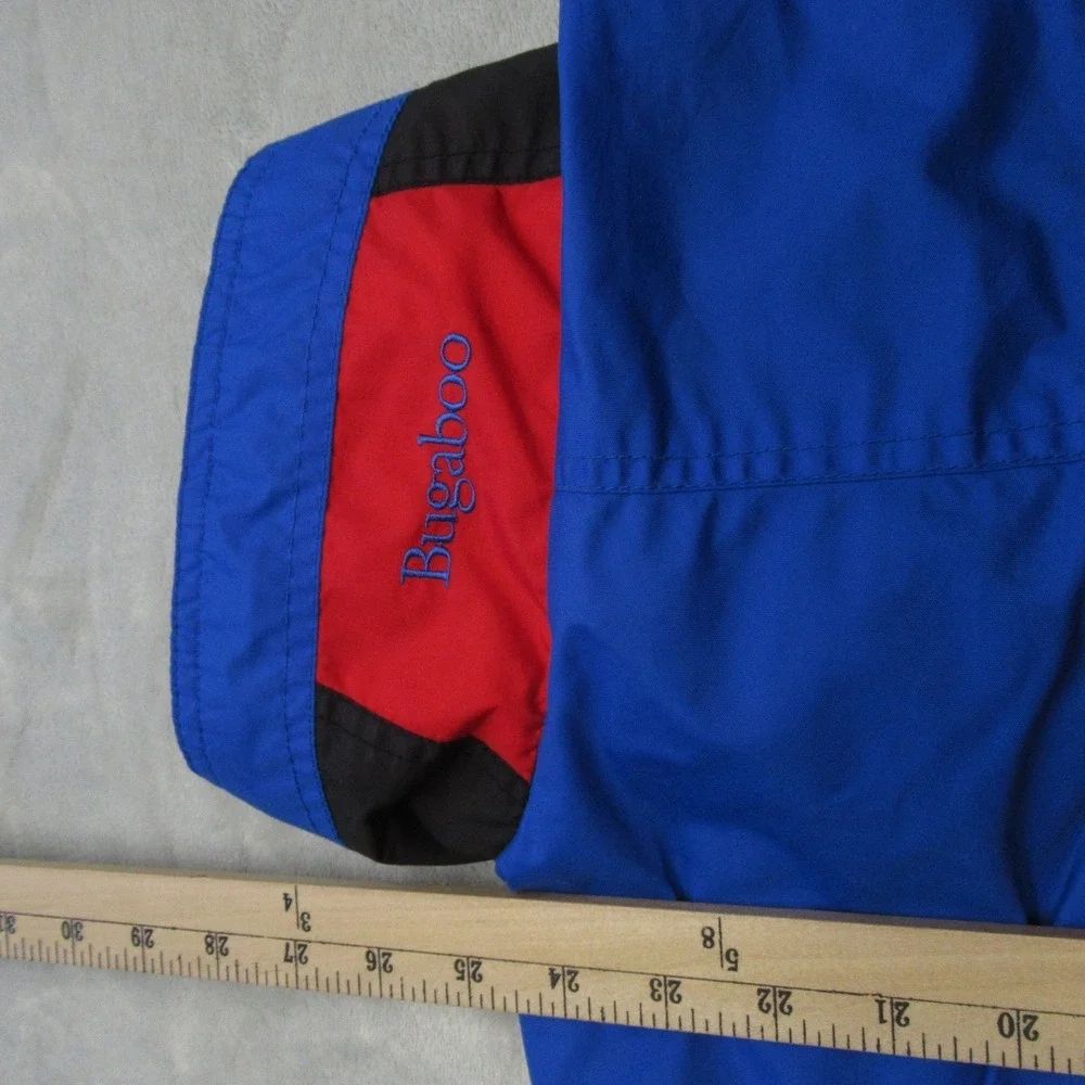 Vintage Columbia Jacket Youth 14/16 Large Blue Red Waterproof 3in1 Shell 90s‎